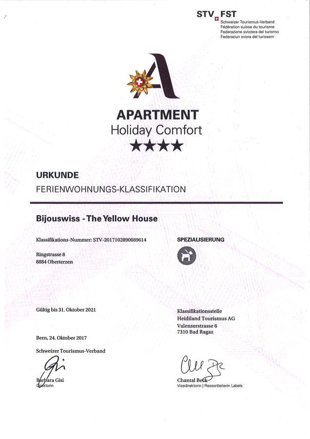 Bijouswiss " Yellow House" Oberterzen 외부 사진